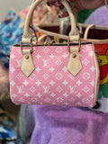 Pink lv inspired mini