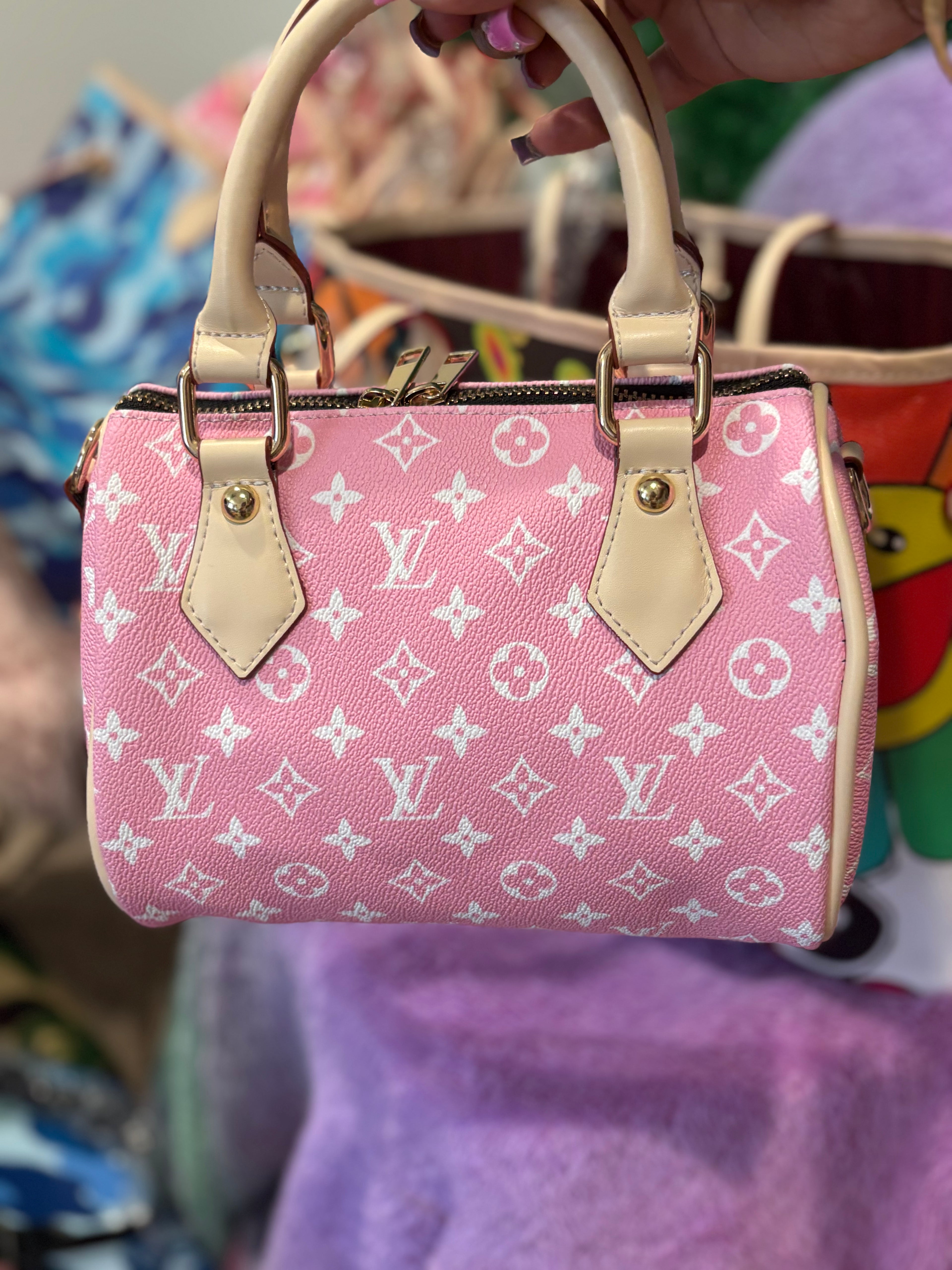 Pink lv inspired mini
