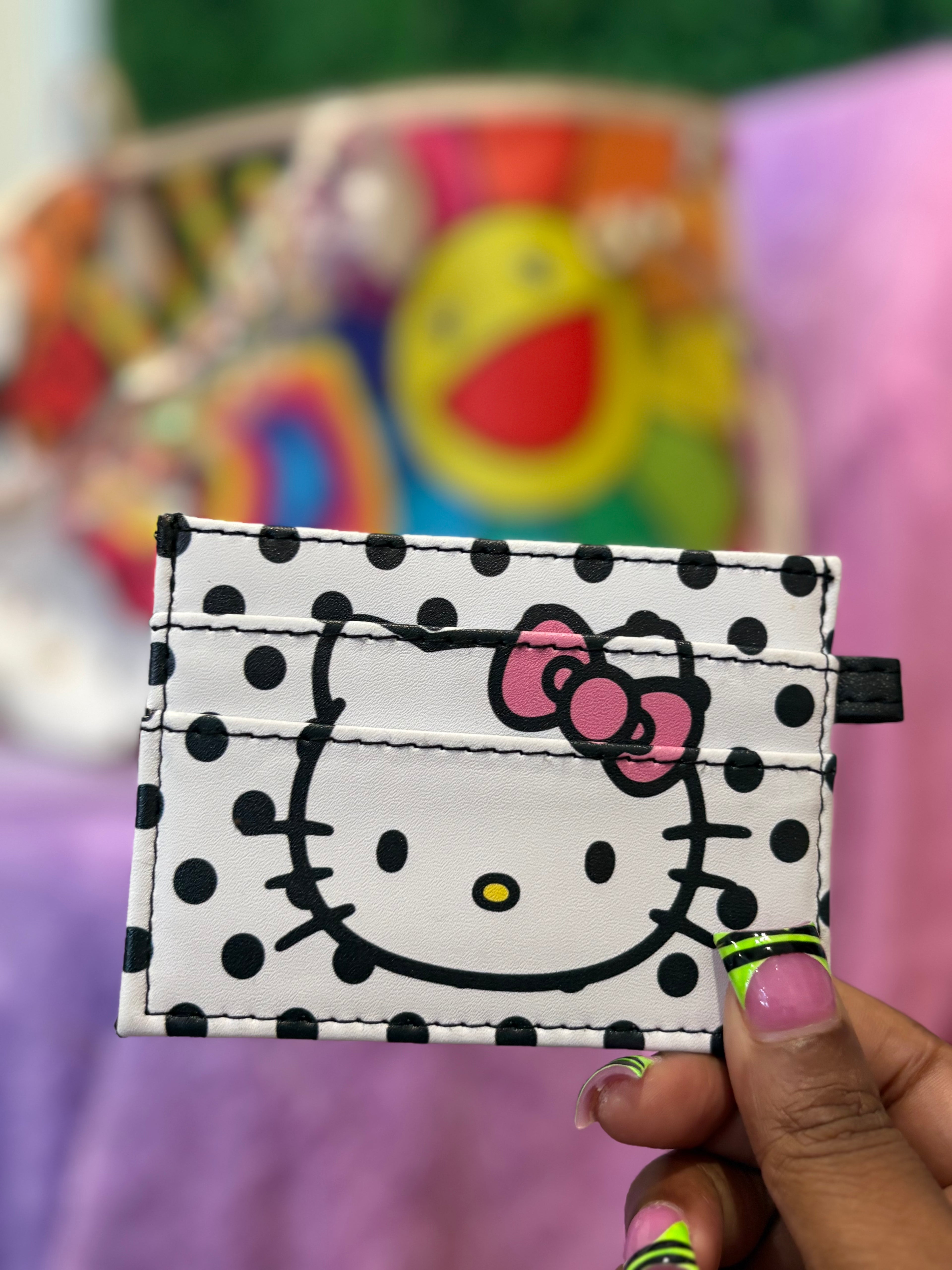 HK polka dot cardholder