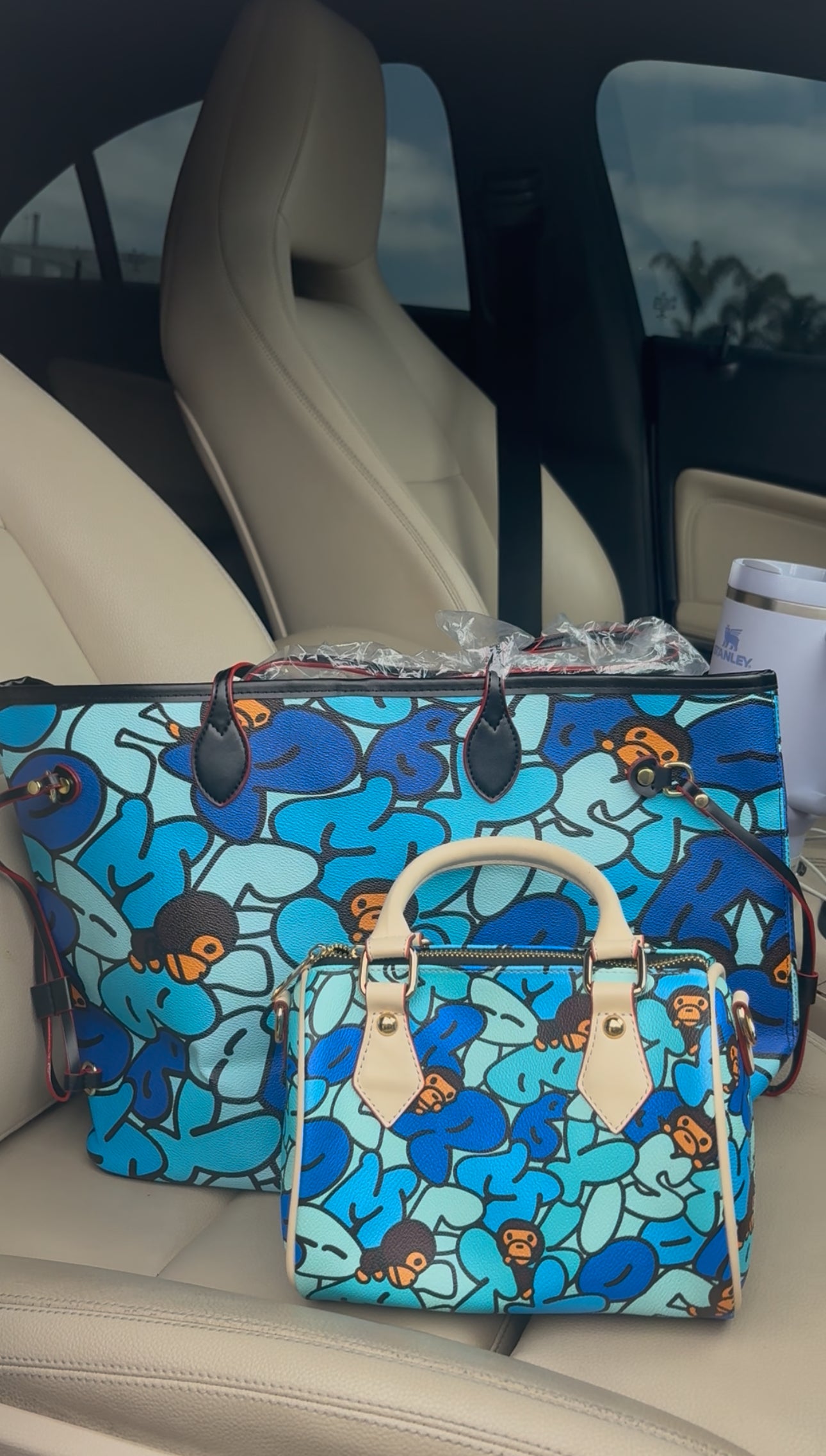 Blue Print Tote