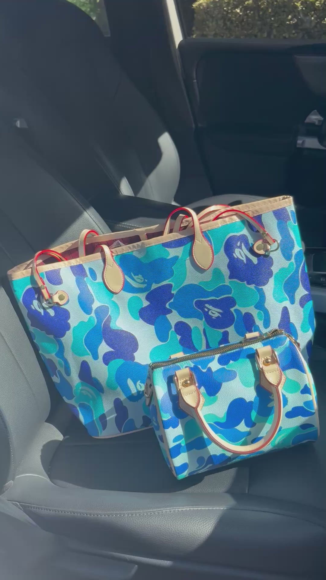 Ocean camo tote